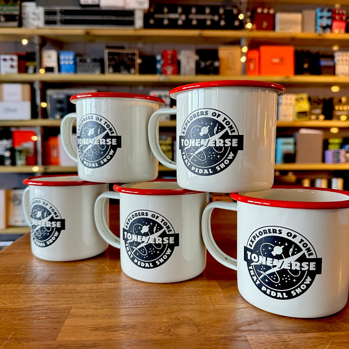 That Pedal Show Toneverse Enamel Mugs