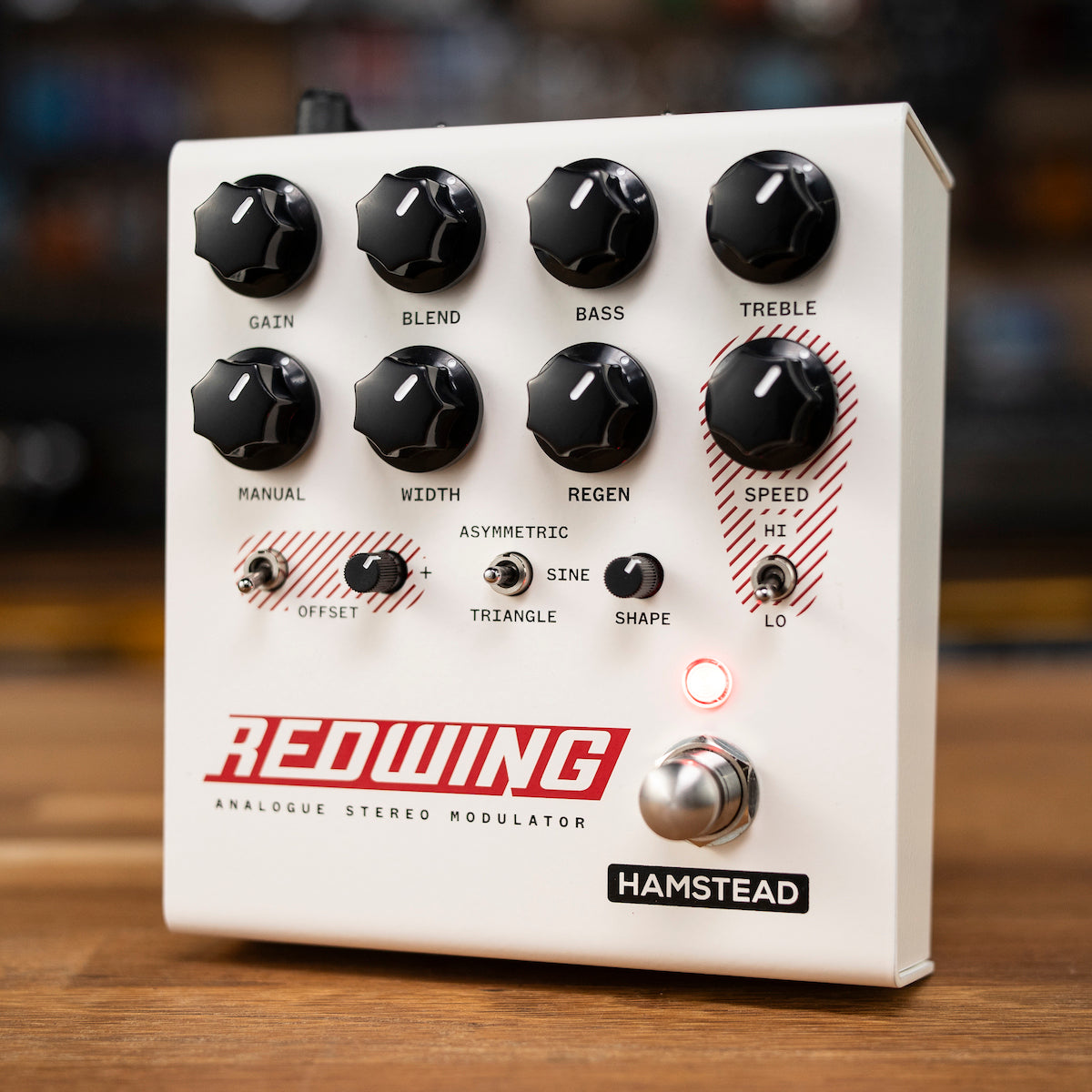 That Pedal Show Redwing Stereo Analogue Modulator guitar pedal by Hamstead