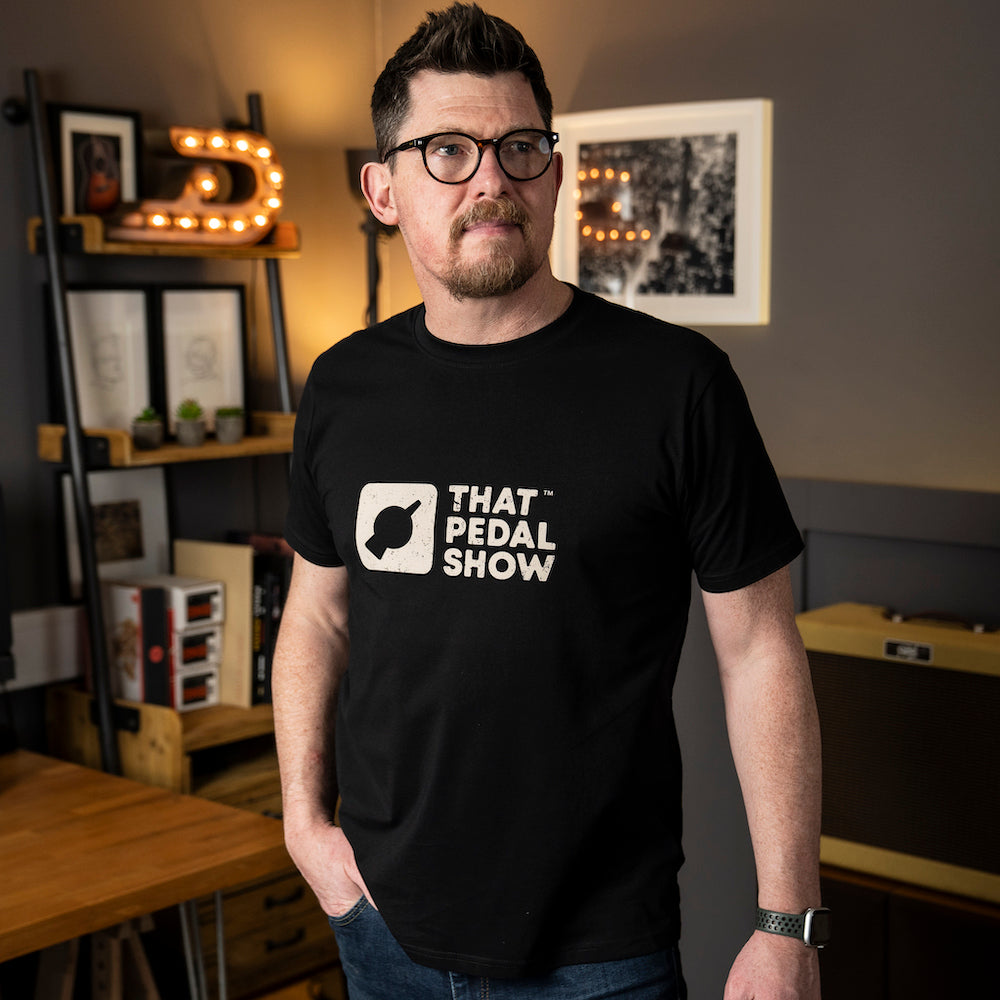 That Pedal Show Logo T-Shirt - Black / Vintage Cream