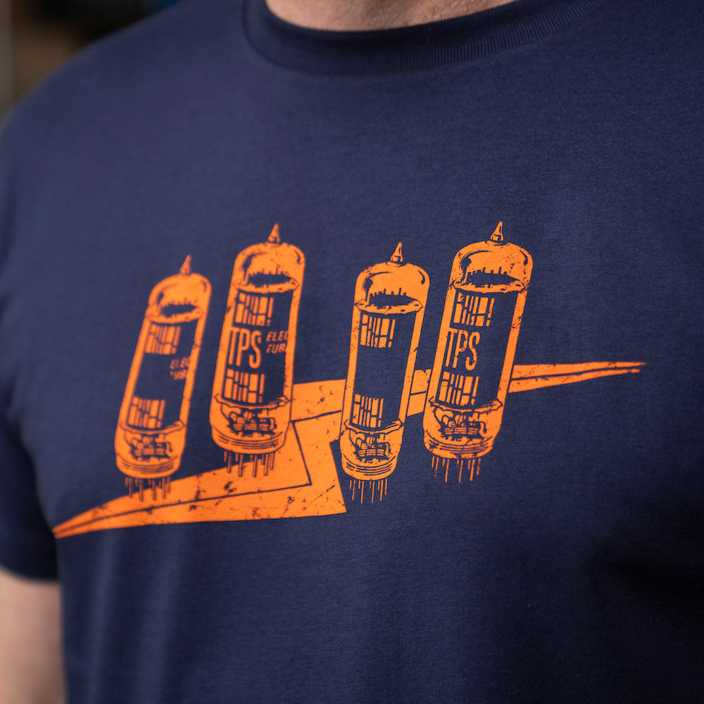 Tubeflash T-shirt - French Navy/Orange